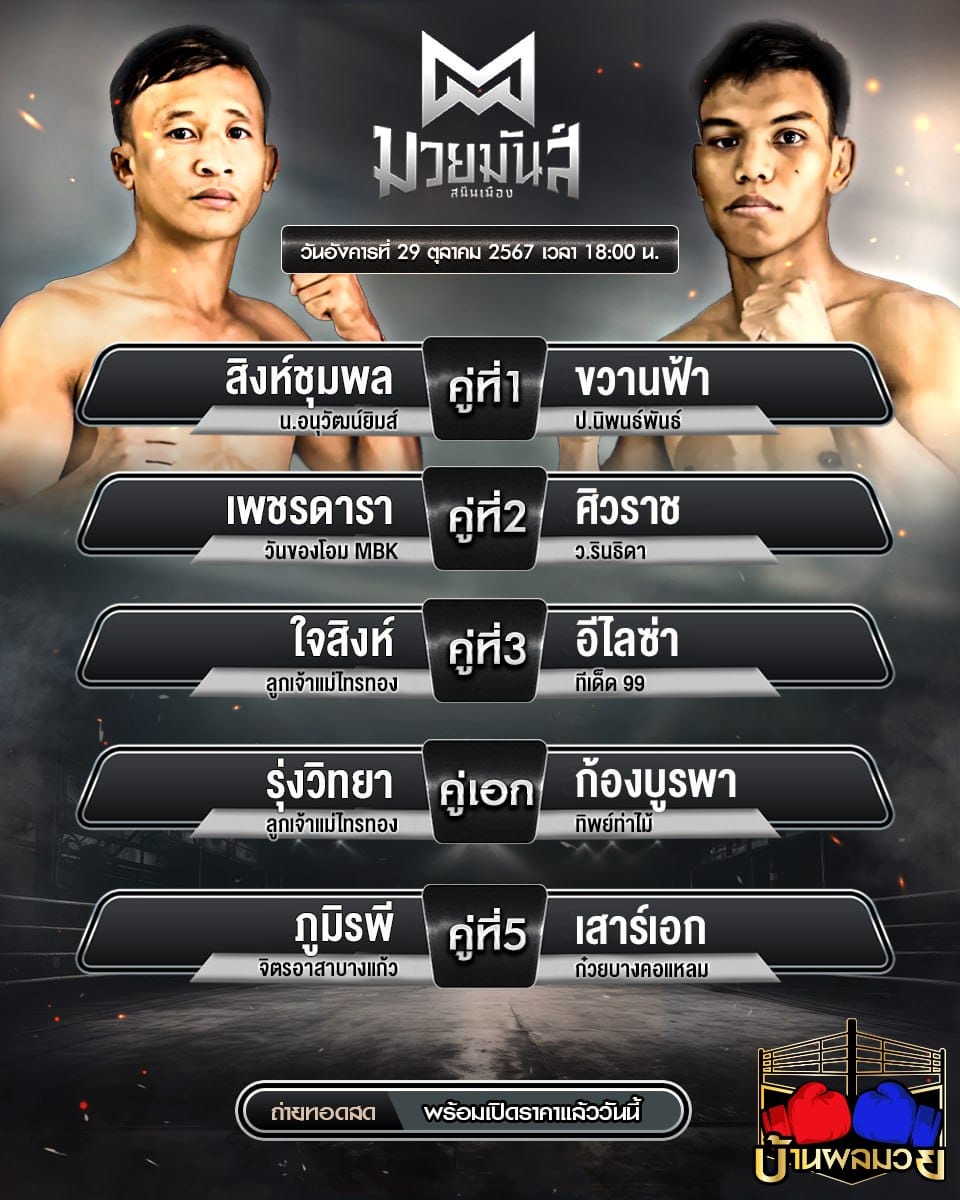 โปรแกรมมวย