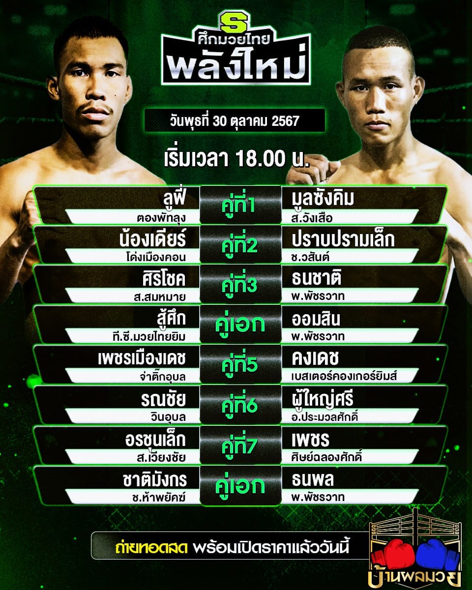 โปรแกรมมวย