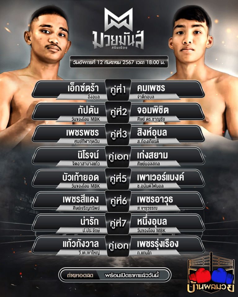 โปรแกรมมวย
