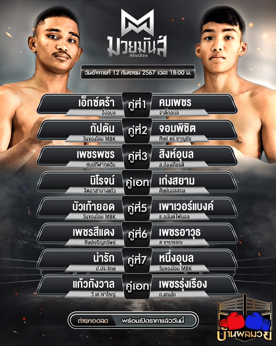 โปรแกรมมวย