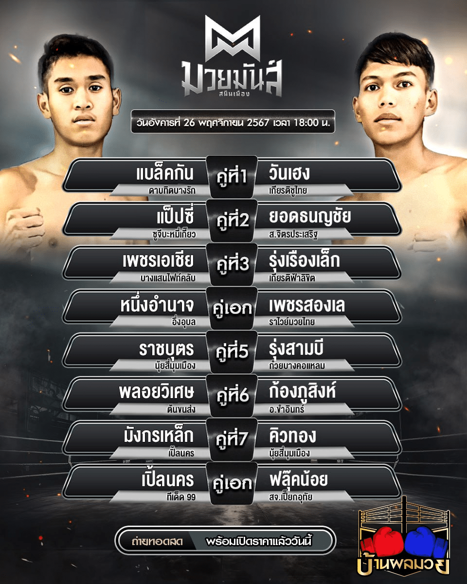 โปรแกรมมวย
