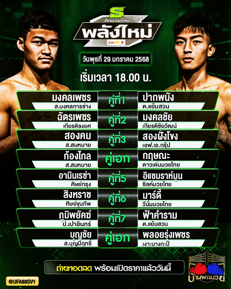 โปรแกรมมวย
